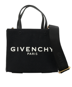 Mini G Tote, Canvas, Black, KU-H-0212, DB/S, 3*